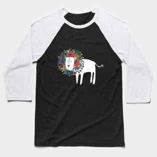 Flower Lion Baseball T-Shirt